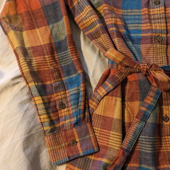 Toad&Co Re-Form Flannel Shirt Dress, XS - Picture 11 of 11